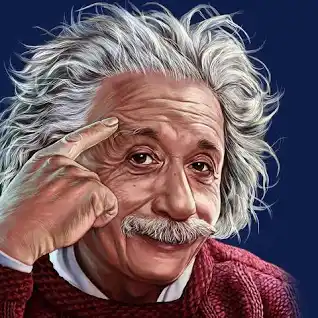 Albert Einstein illustration